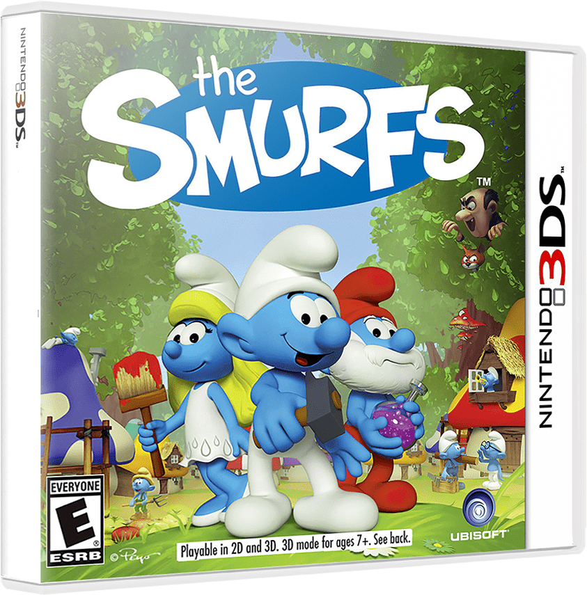 The Smurfs box art for Nintendo DS